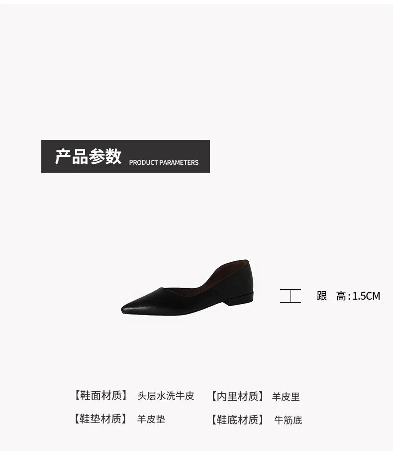 Autumn Pointed-Toe Slip-On Leather Fashion Shoes for Women - Hot Selling
