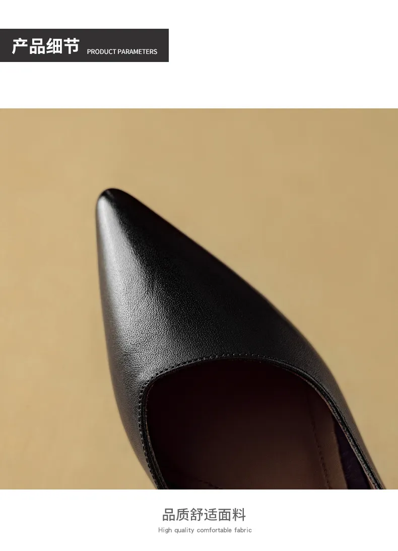 Autumn Pointed-Toe Slip-On Leather Fashion Shoes for Women - Hot Selling