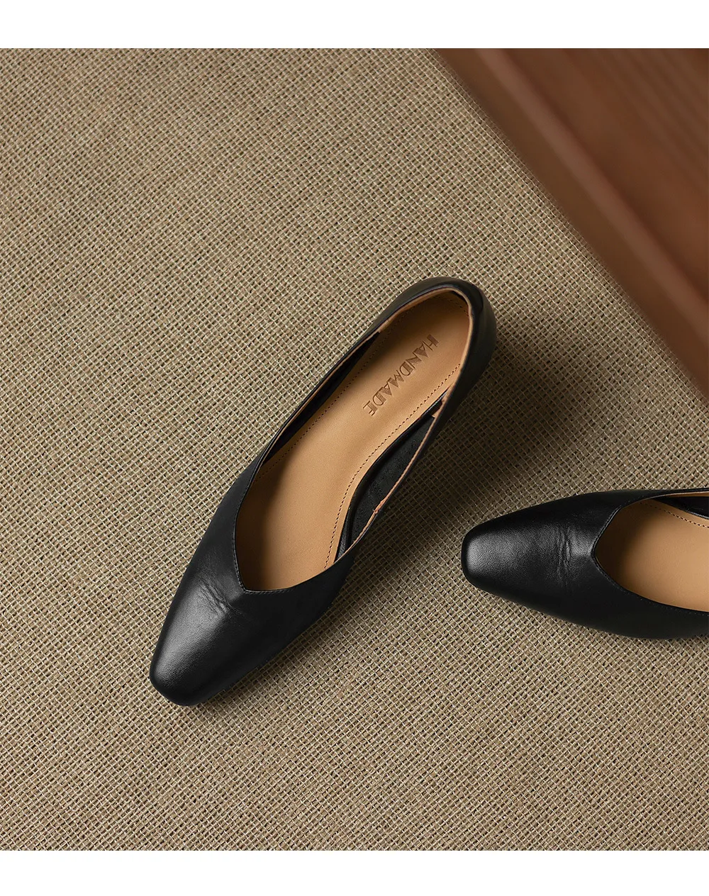 In-stock video: Spring/Autumn style chunky heeled high heel square toe low-cut single shoes, cowhide slip-on fashion women's shoes