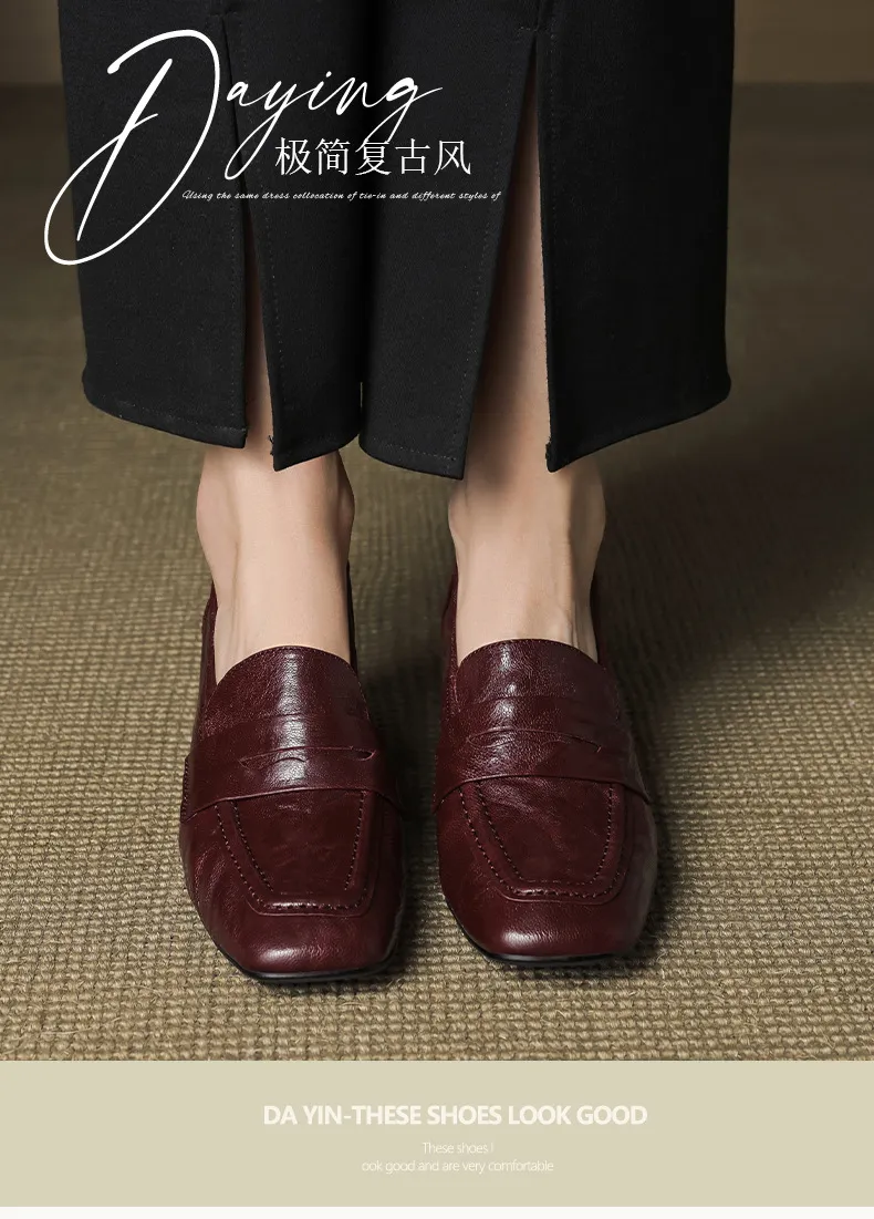 Autumn square-toe chunky heel high heel mid heel slip-on solid color fashion women's shoes