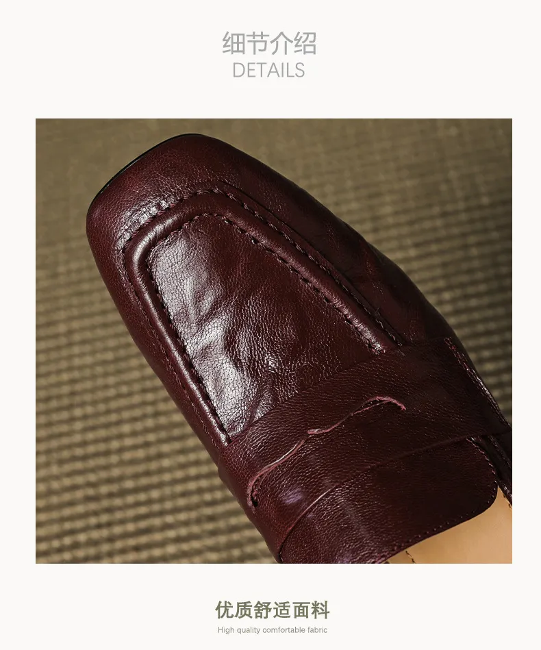 Autumn square-toe chunky heel high heel mid heel slip-on solid color fashion women's shoes