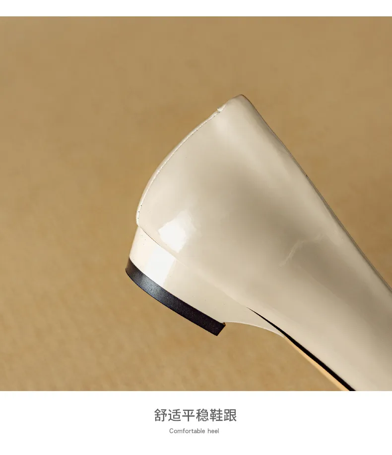 Autumn pointed-toe low-heel camellia sheepskin fashion shoes