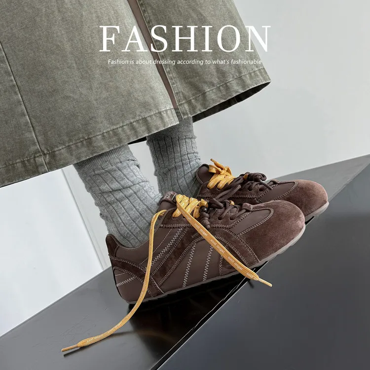 Autumn round-toe flat shoes, lace-up, pigskin, casual and comfortable, mango-toe women's shoes, 9-3h