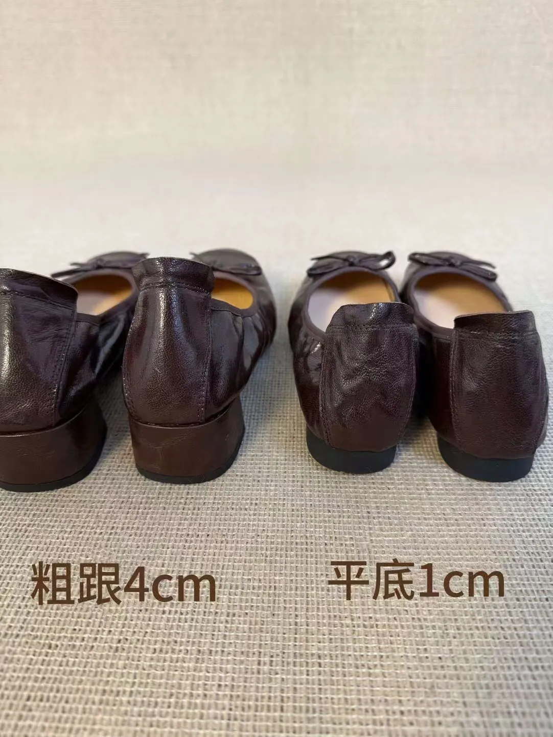 Early spring single shoes, super soft and comfortable sheepskin, two heel heights, French ballet flats with soft soles.