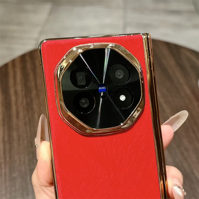 VIVO XFOLD5 phone case, xfold5 integrated case and screen protector, Year of the Horse, red hinge, drop-proof protective case.