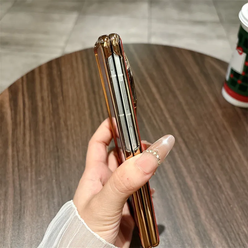 VIVO XFOLD5 phone case, xfold5 integrated case and screen protector, Year of the Horse, red hinge, drop-proof protective case.