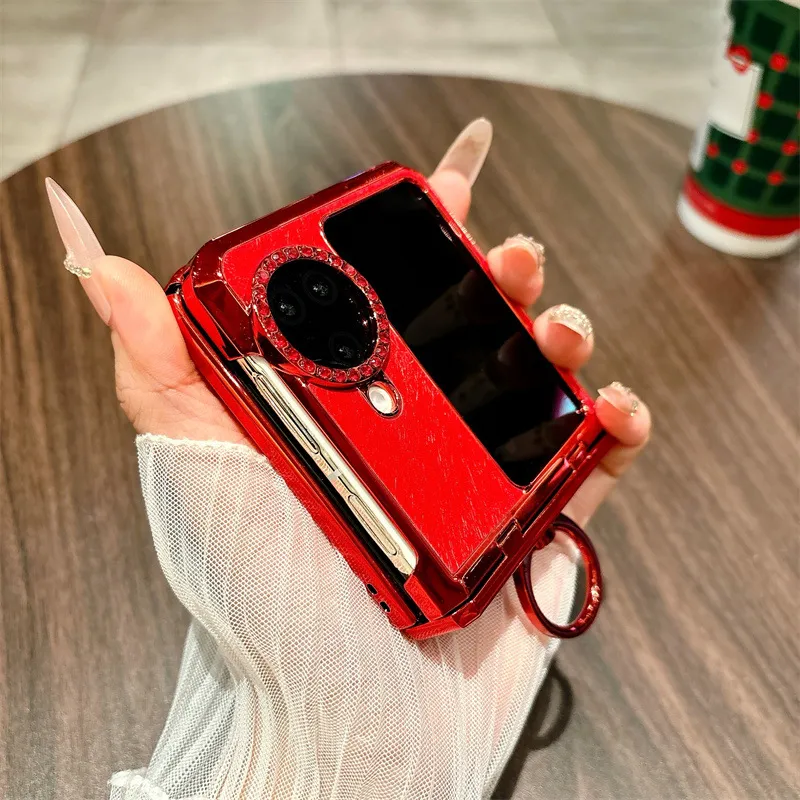 Compatible with OPPO Find N3 Flip phone case, Year of the Horse red, full-coverage hinge drop-proof protective case