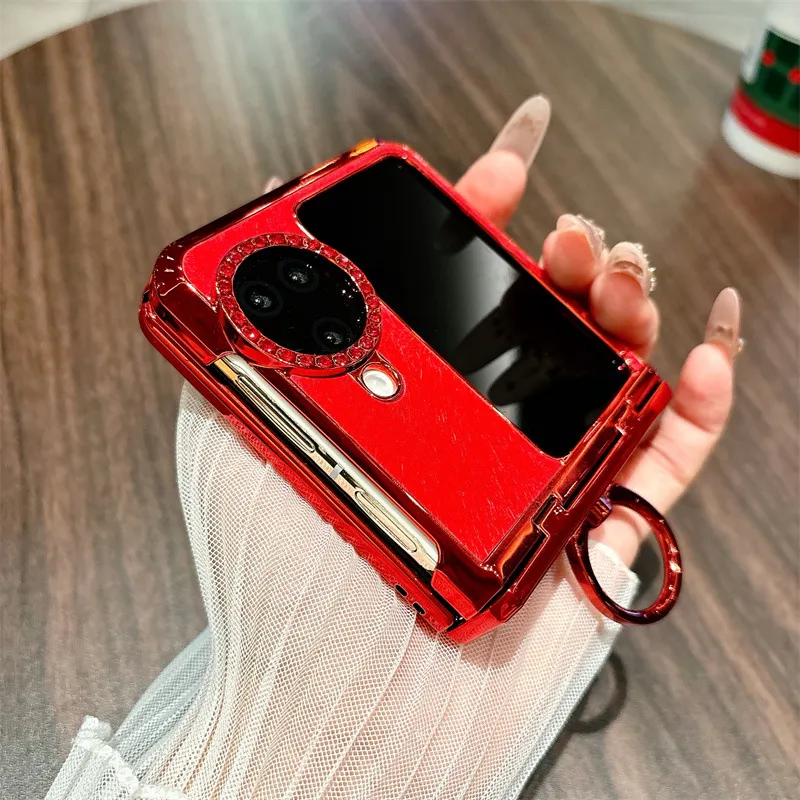 Compatible with OPPO Find N3 Flip phone case, Year of the Horse red, full-coverage hinge drop-proof protective case