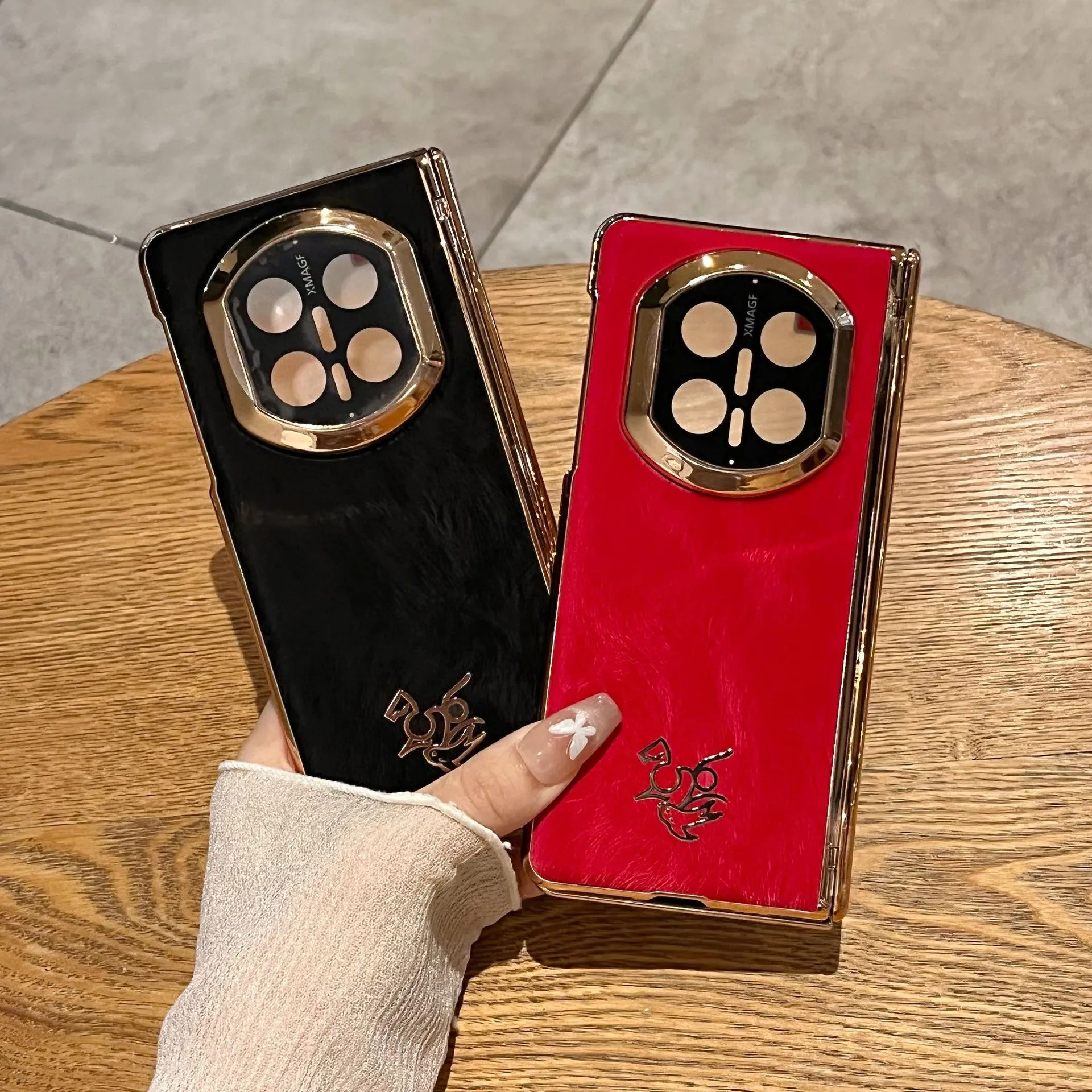 Compatible with Huawei Mate X7 phone case, instantly transforms Mate X7 into XT case and screen protector, Year of the Horse Chinese Red anti-drop protective case.
