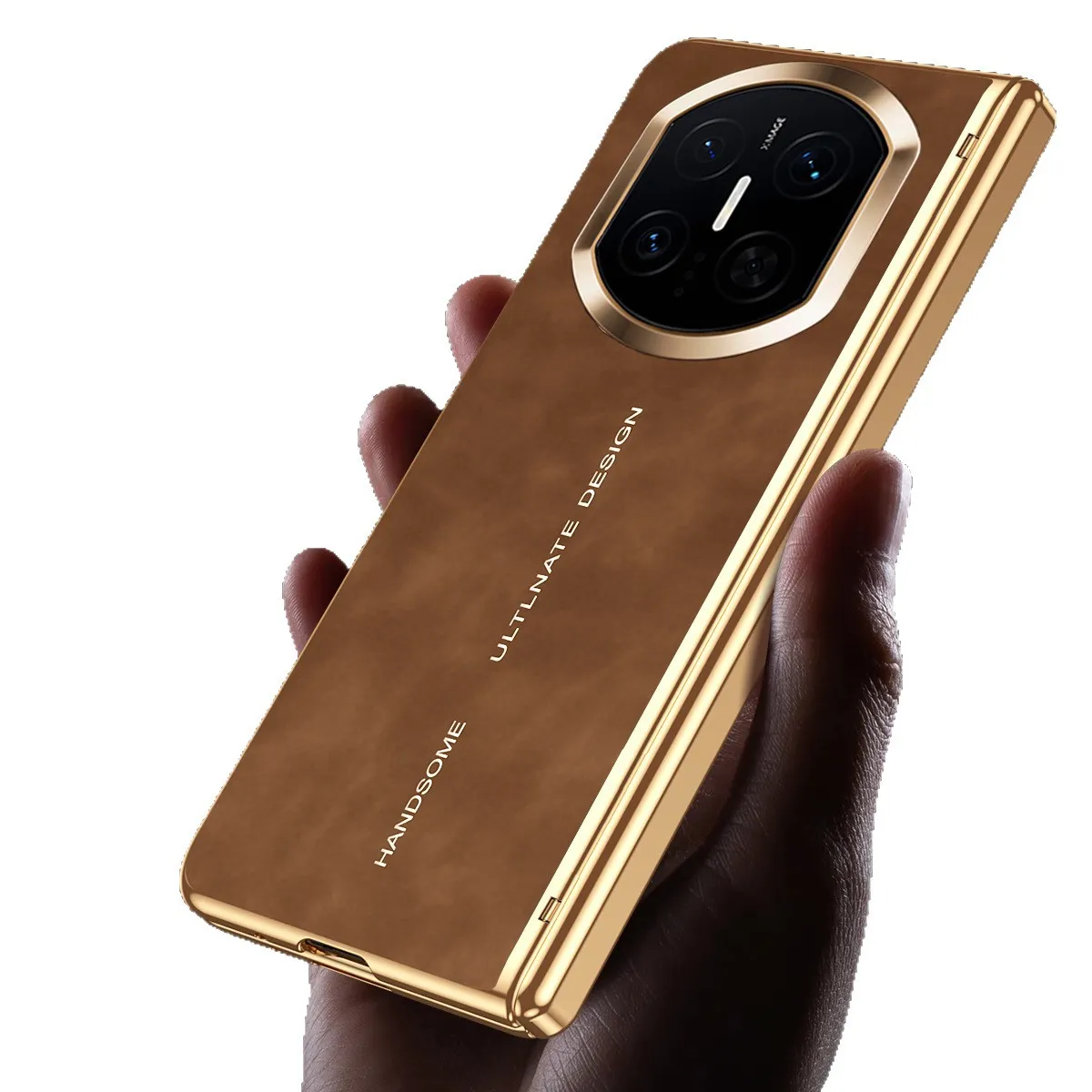 Compatible with Huawei Mate X7 phone case, instantly transforms Mate X7 into a premium case with integrated leather hinge and shockproof protection.