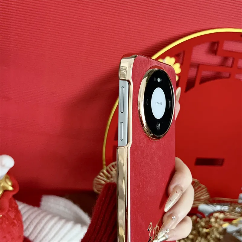 Compatible with Huawei MATE80 and Mate X80 Pro Year of the Horse New Year Case, China Red Anti-drop Protective Case