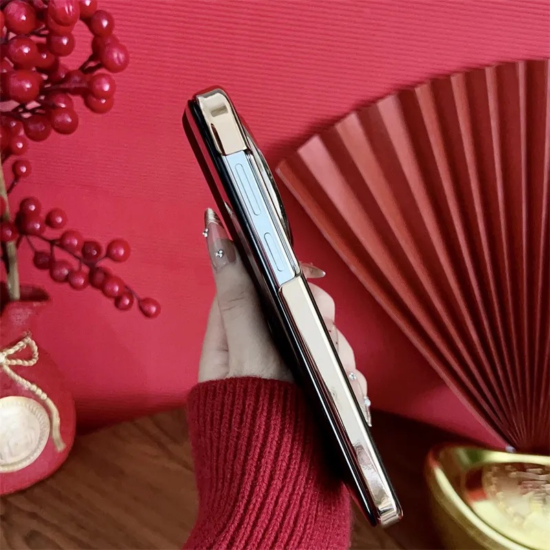 Compatible with Huawei MATE80 and Mate X80 Pro Year of the Horse New Year Case, Chinese Red Leather Case, Drop Protection Case