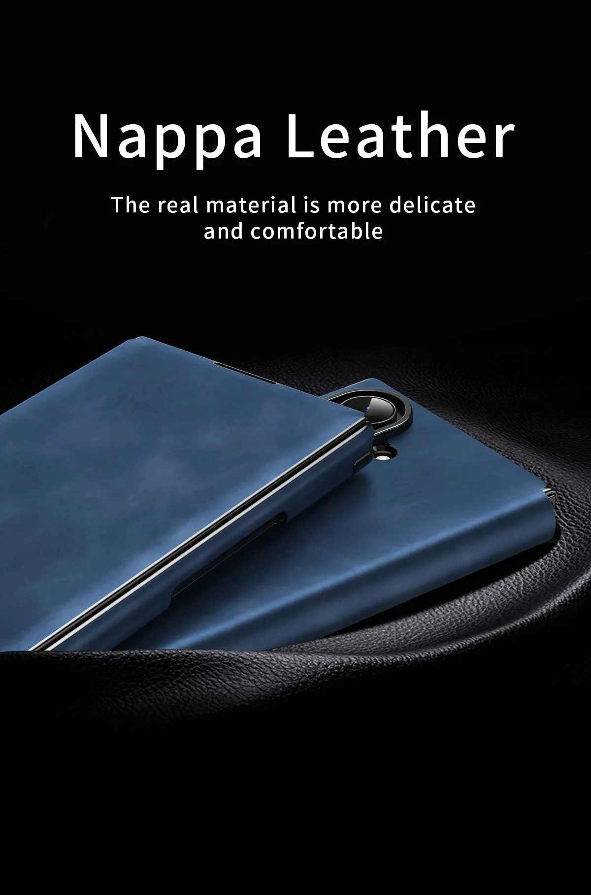 Compatible with Samsung ZTriFold phone case, ZTRIFOLD tri-fold rotating stand magnetic leather case.