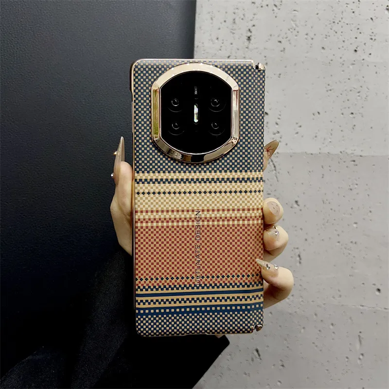 Compatible with Huawei Mate X7 phone case, Mate X7 carbon fiber texture, stylish ultra-thin drop-proof protective case