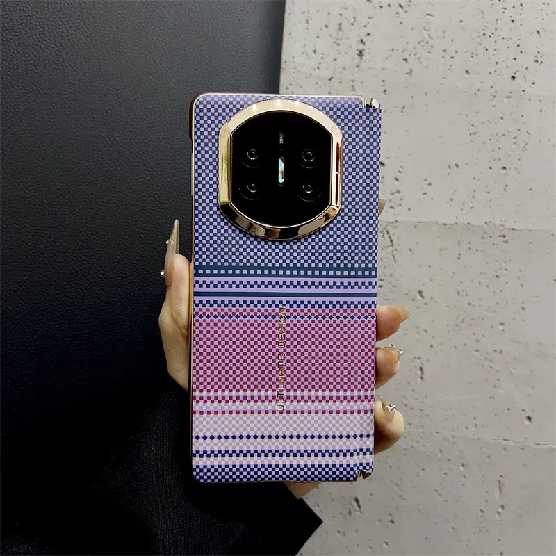 Compatible with Huawei Mate X7 phone case, Mate X7 carbon fiber texture, stylish ultra-thin drop-proof protective case
