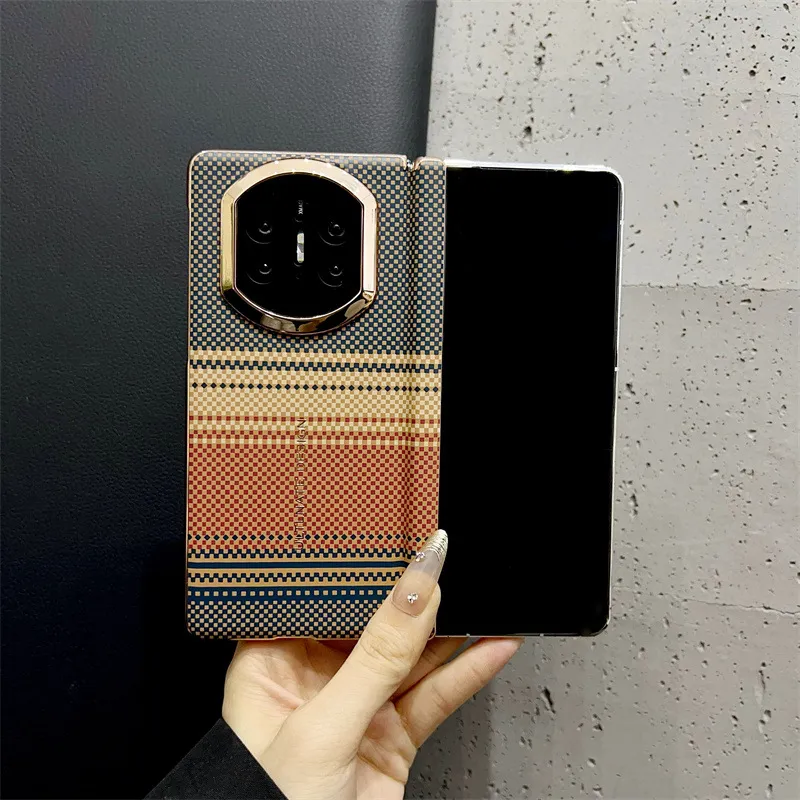 Compatible with Huawei Mate X7 phone case, Mate X7 carbon fiber texture, stylish ultra-thin drop-proof protective case