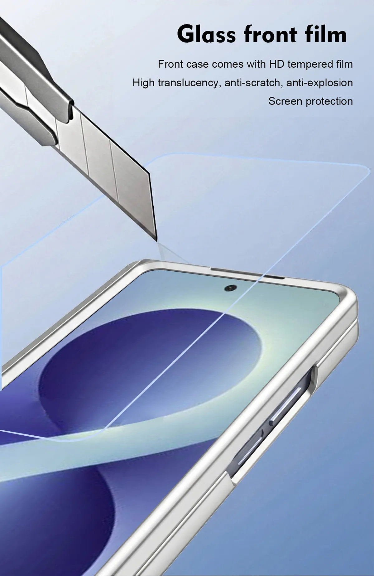 Compatible with Samsung Zfold8 Ultra phone case, solid color electroplated transparent TPU full-coverage drop protection.