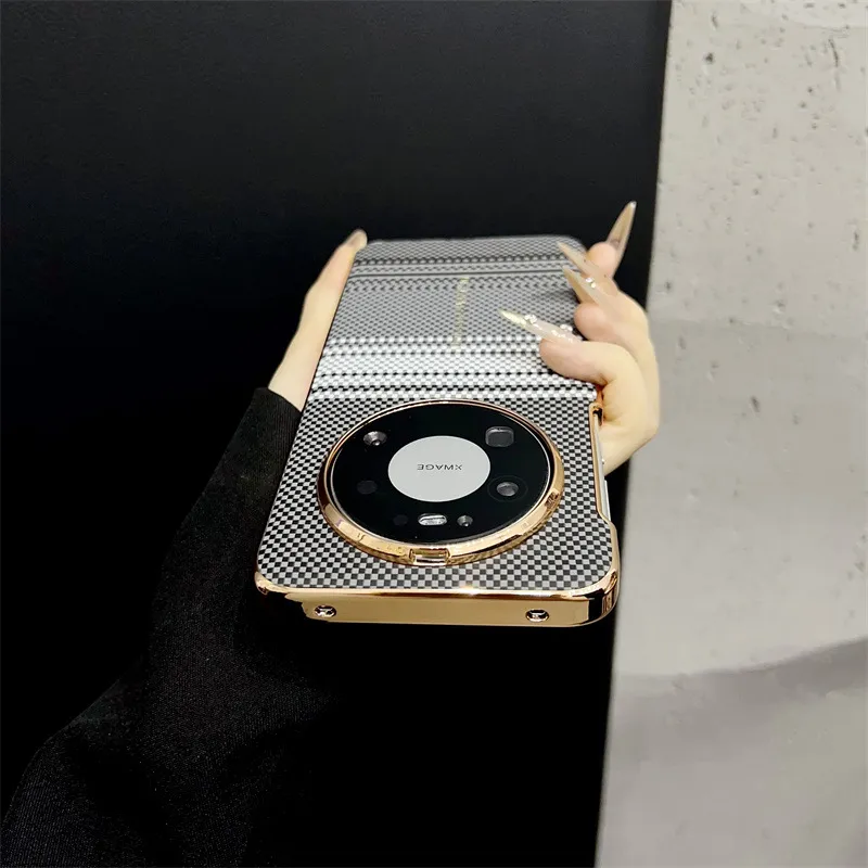Compatible with Huawei MATE80 and Mate X80 Pro ultra-thin stylish carbon fiber textured shockproof protective case