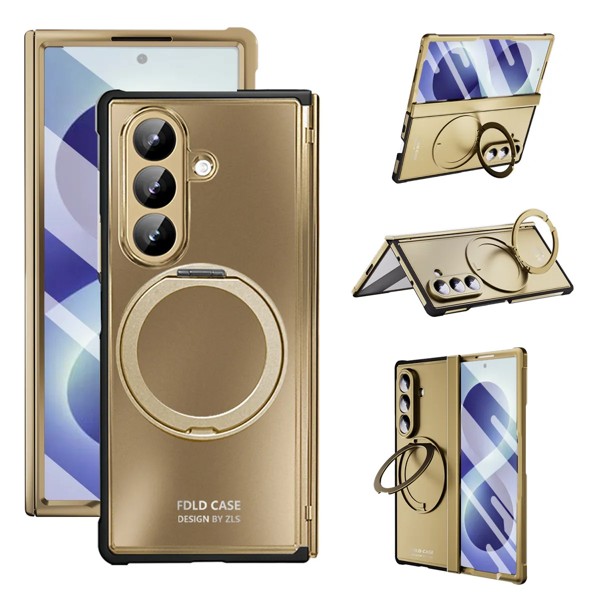 Compatible with Samsung Zfold8 Ultra phone case, electroplated magnetic TPU full-coverage drop protection.