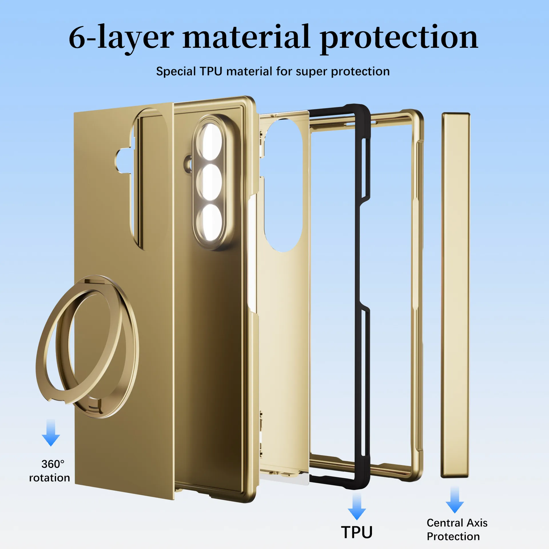 Compatible with Samsung Zfold8 Ultra phone case, electroplated magnetic TPU full-coverage drop protection.