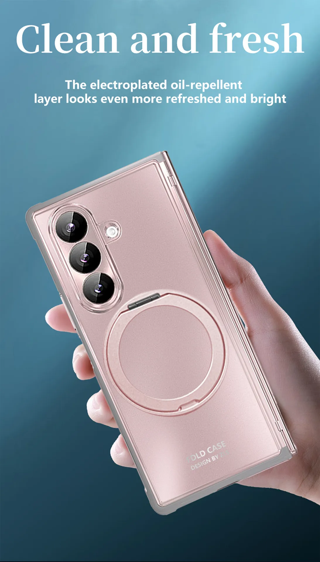 Compatible with Samsung Zfold8 Ultra phone case, electroplated magnetic TPU full-coverage drop protection.