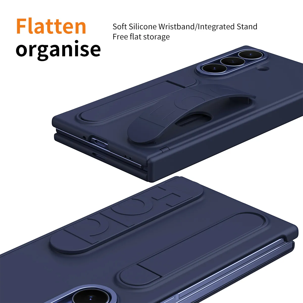 Compatible with Samsung TriFold phone case, FOLD folding official wristband, card slot, hinge case, and integrated protective film.