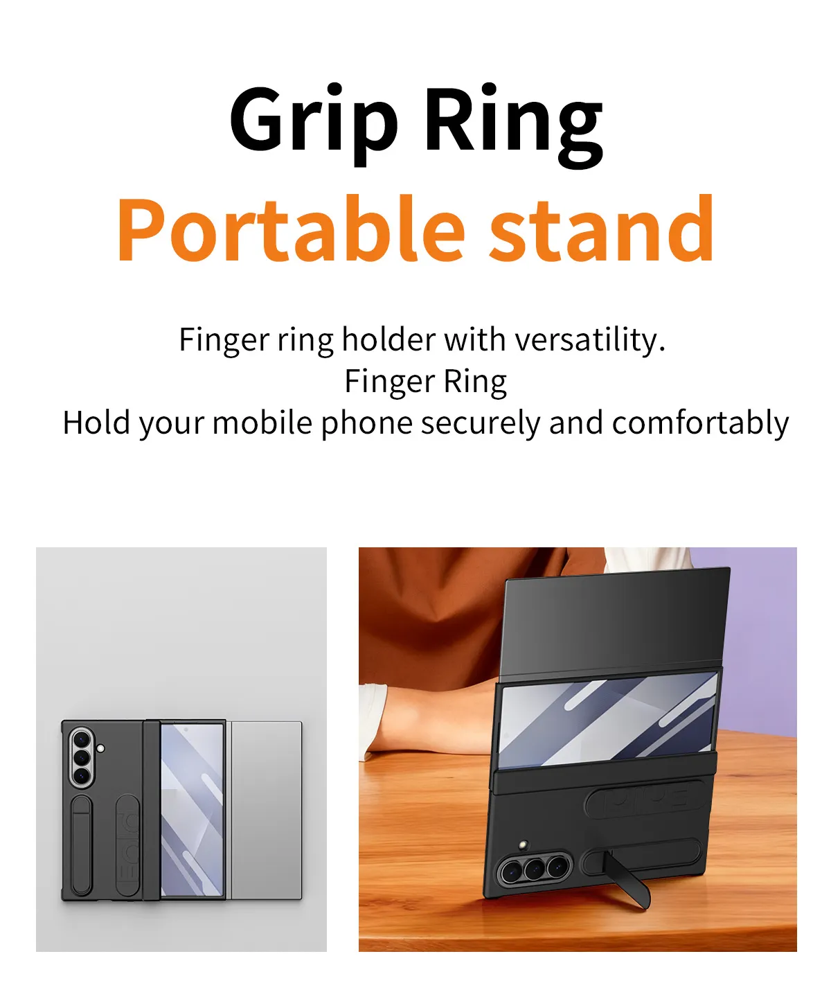 Compatible with Samsung TriFold phone case, FOLD folding official wristband, card slot, hinge case, and integrated protective film.