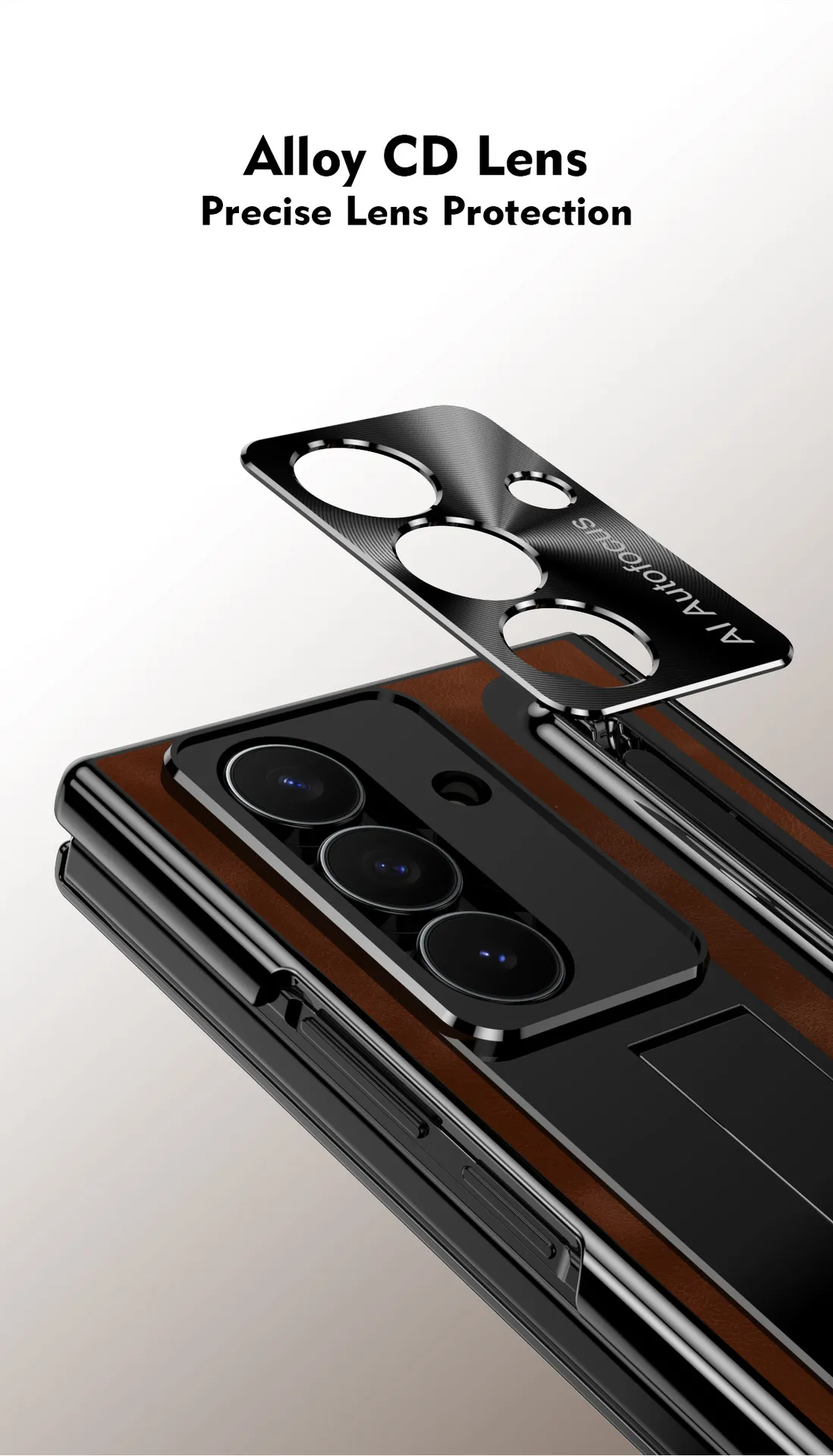 Compatible with Samsung TriFold phone case, foldable official pen slot case, integrated full-coverage drop-proof protective case.