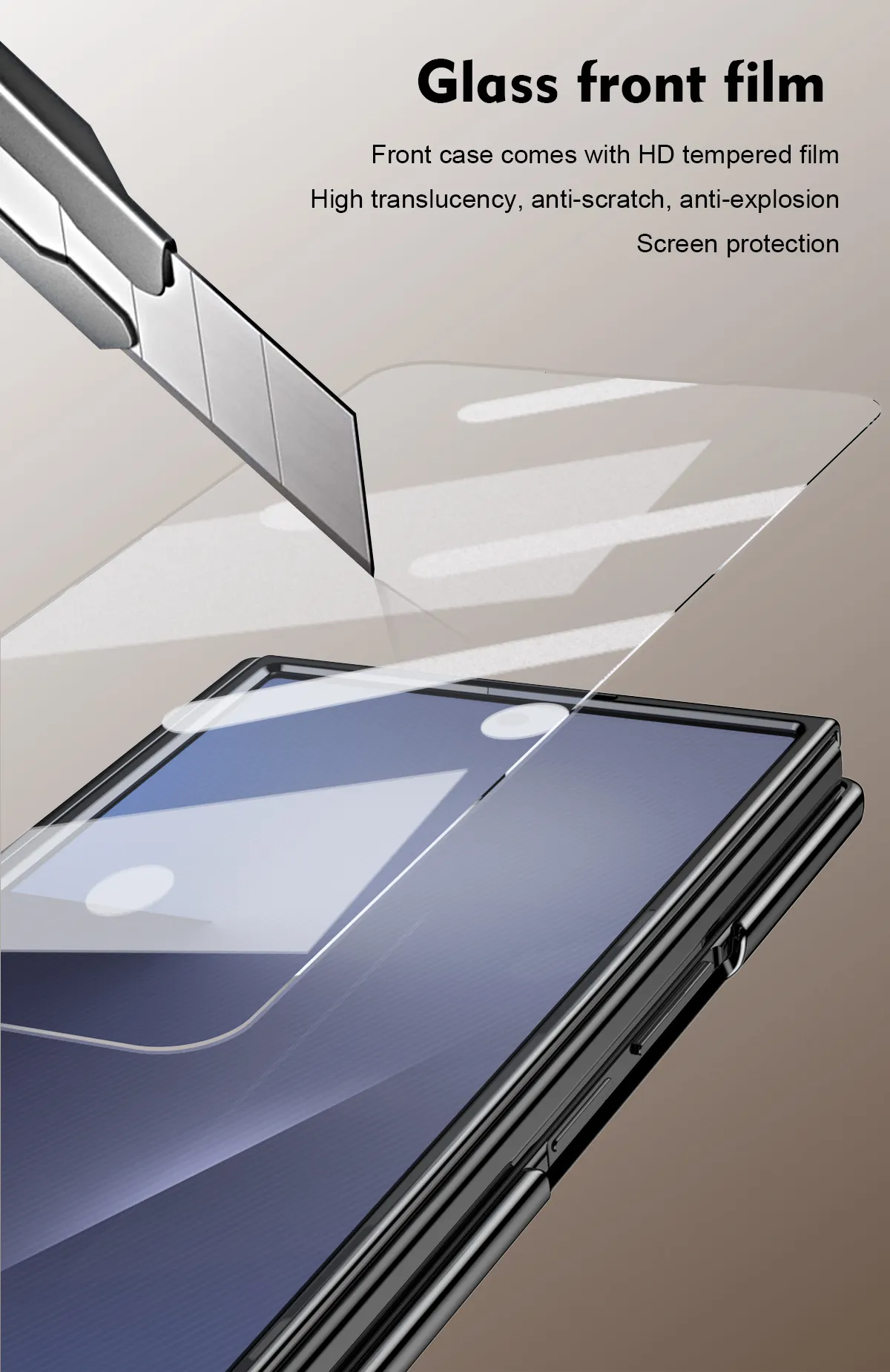 Compatible with Samsung TriFold phone case, foldable official pen slot case, integrated full-coverage drop-proof protective case.