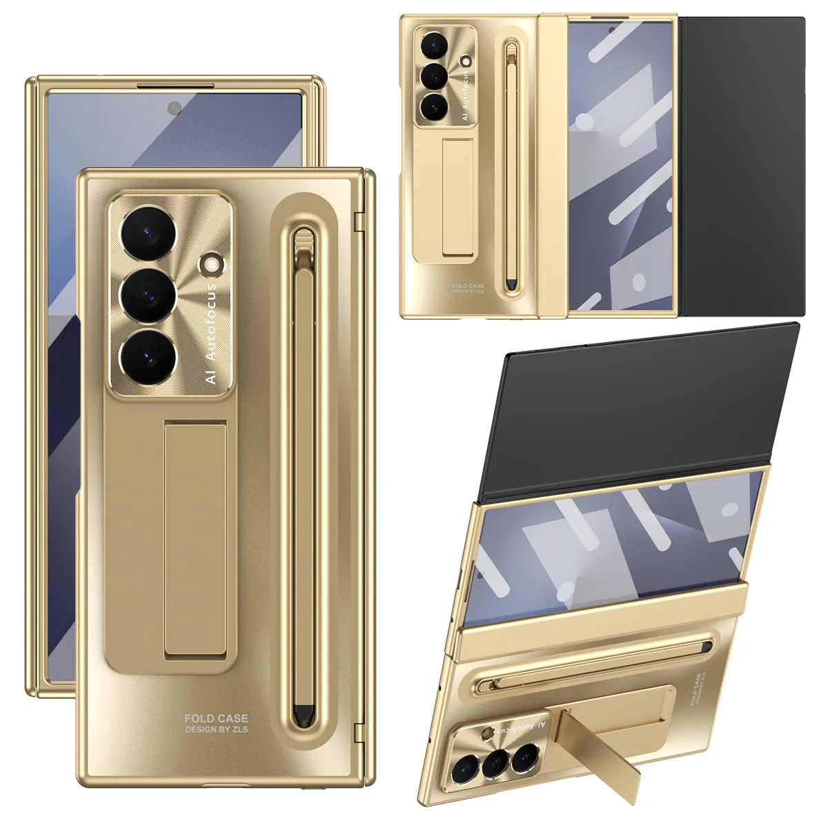 Compatible with Samsung Trifold phone case, FOLD official folding pen slot case, integrated full-coverage drop-proof protective case.