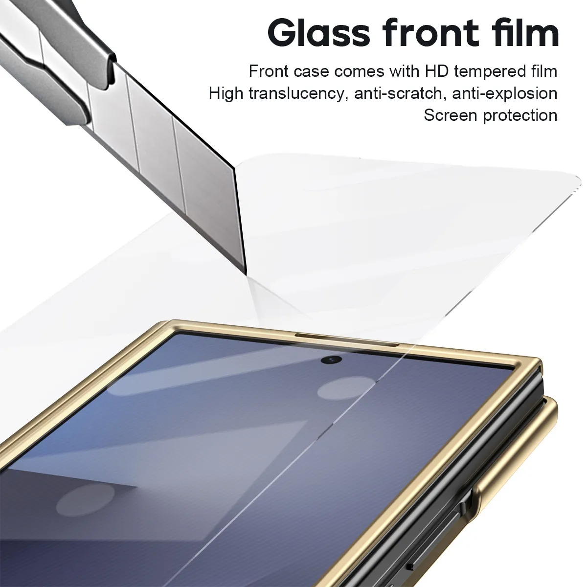Compatible with Samsung Trifold phone case, FOLD official folding pen slot case, integrated full-coverage drop-proof protective case.