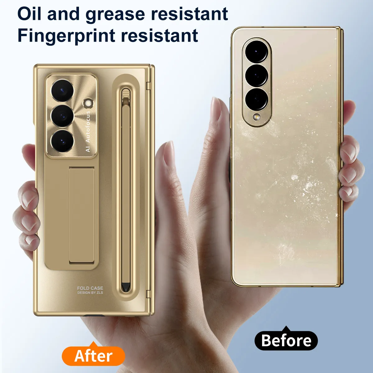 Compatible with Samsung Trifold phone case, FOLD official folding pen slot case, integrated full-coverage drop-proof protective case.