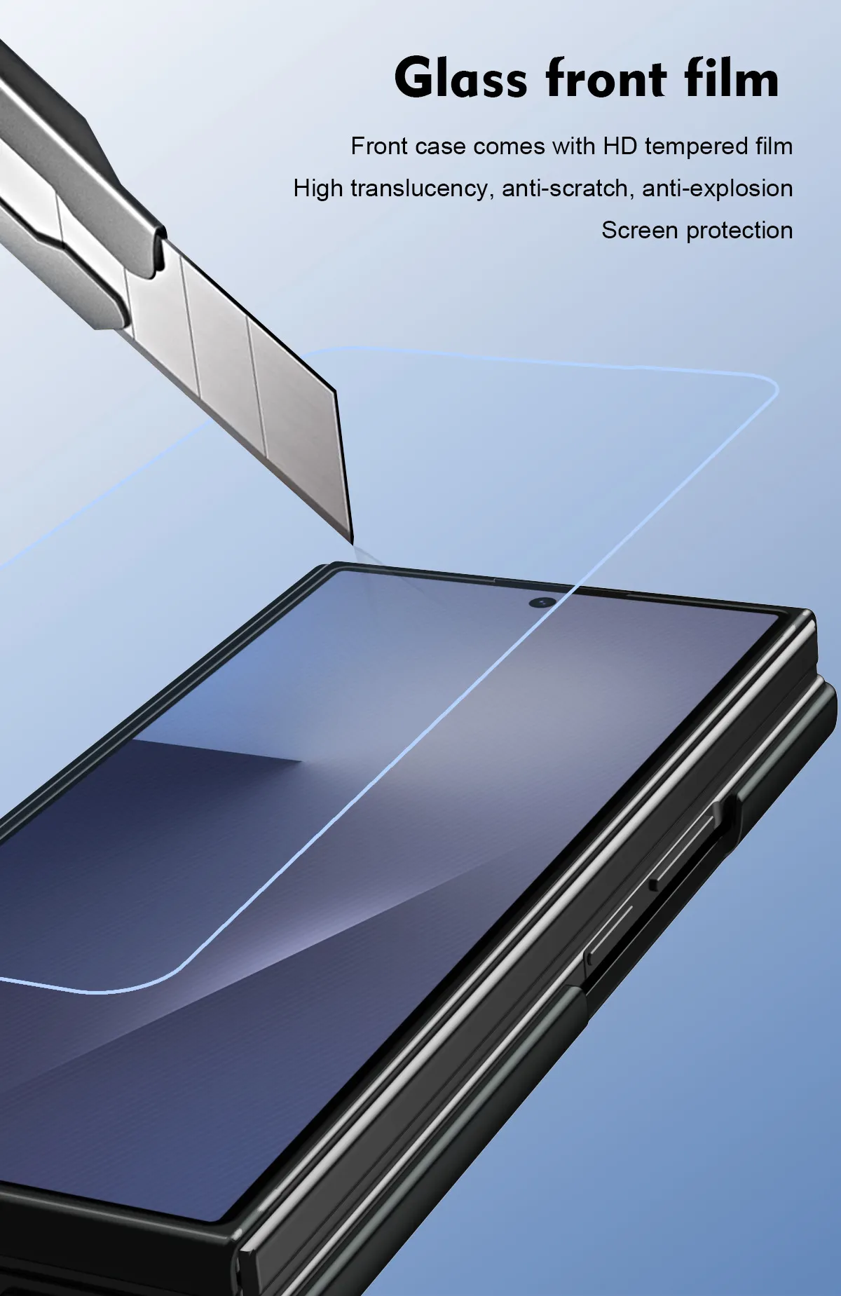 Compatible with Samsung Trifold phone case, FOLD official folding pen slot case, integrated full-coverage drop-proof protective case.