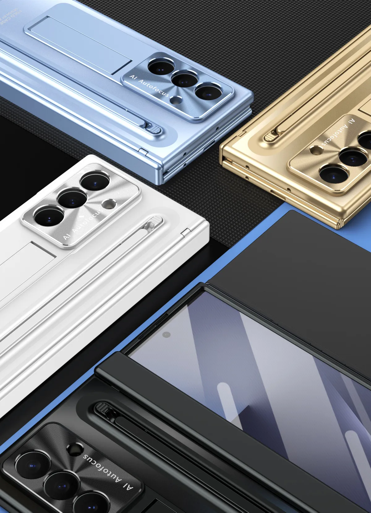Compatible with Samsung Trifold phone case, FOLD official folding pen slot case, integrated full-coverage drop-proof protective case.