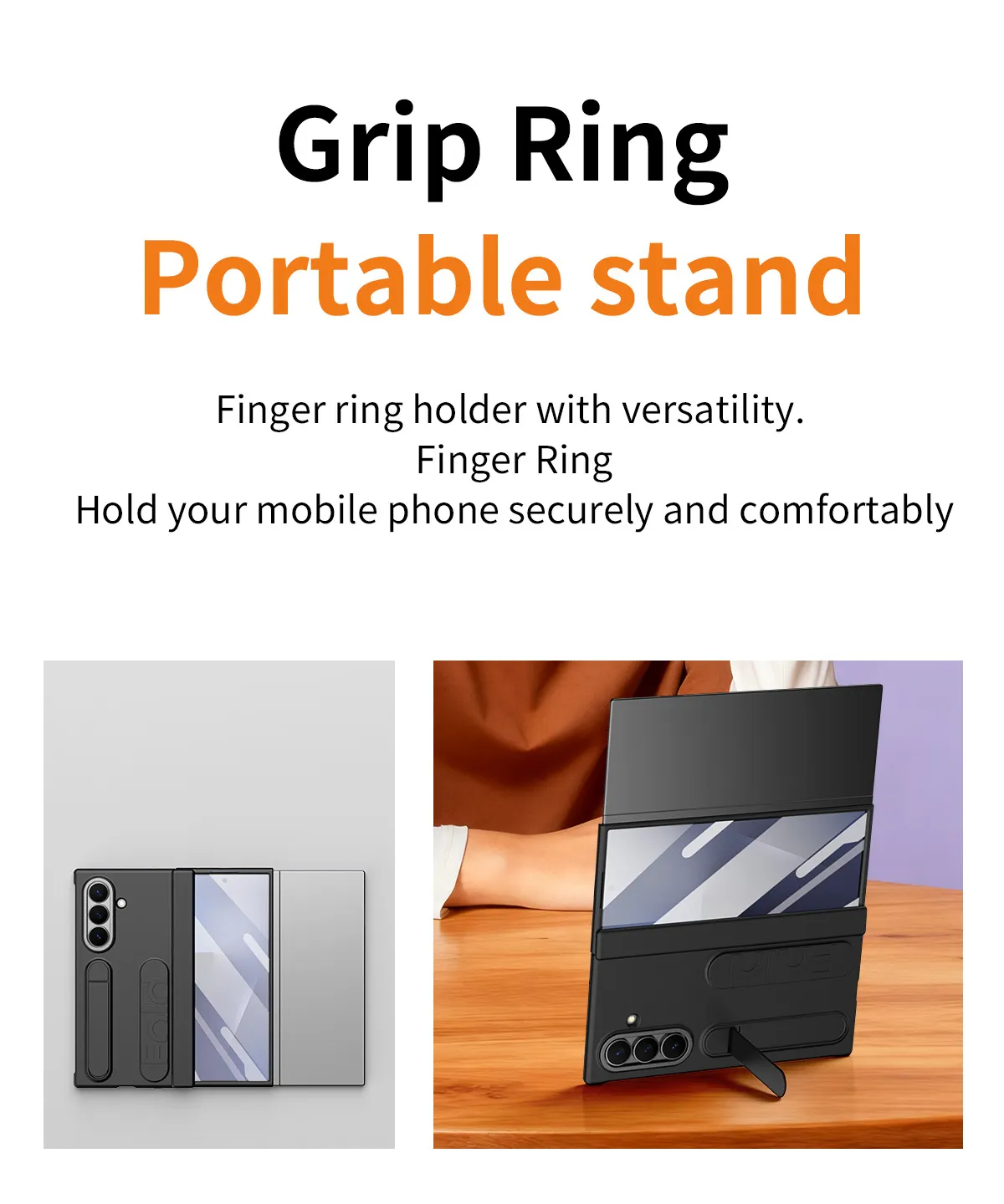 Compatible with Samsung TriFold phone case, FOLD folding official wrist strap, pen slot hinge case, integrated protective case.