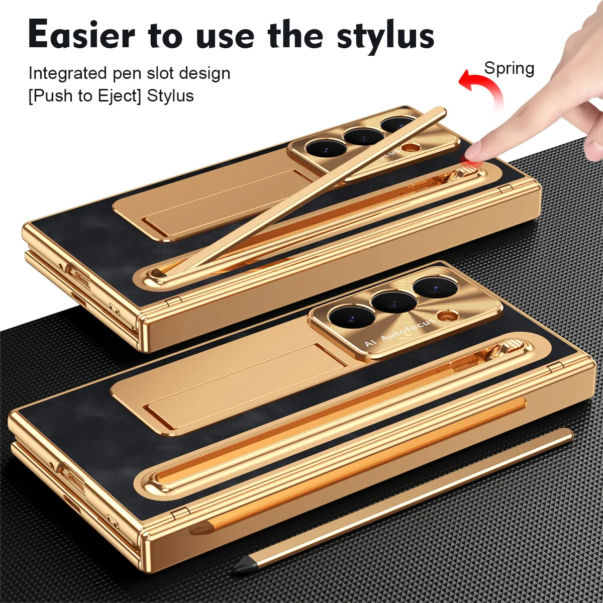 Compatible with Samsung TriFold phone case, FOLD folding official pen slot case, integrated full-coverage drop-proof protective case.