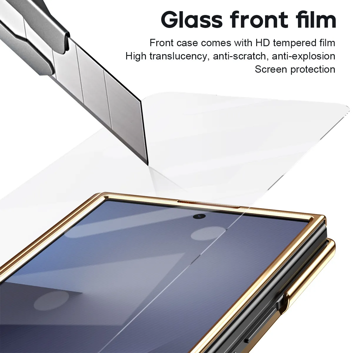 Compatible with Samsung TriFold phone case, FOLD folding official pen slot case, integrated full-coverage drop-proof protective case.