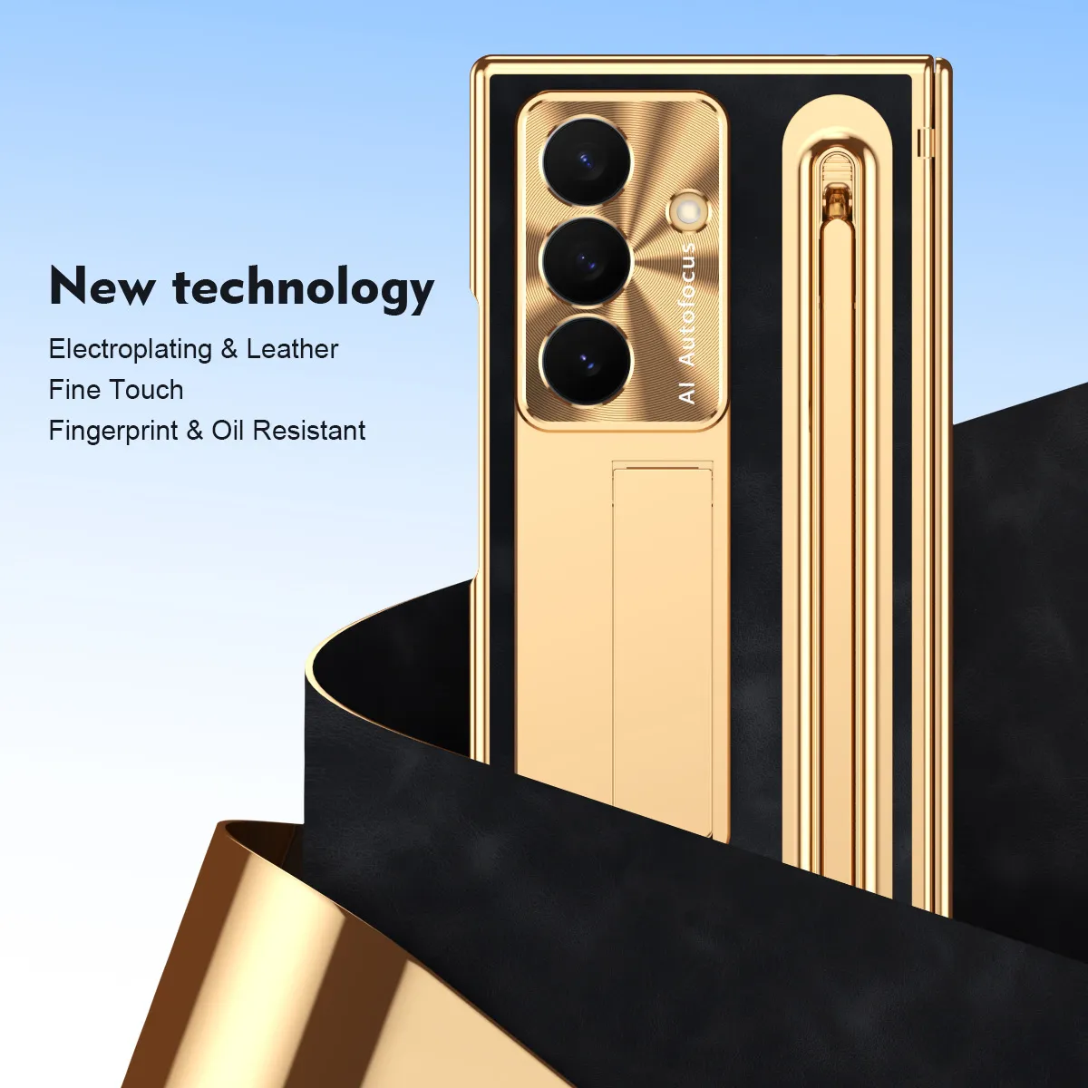 Compatible with Samsung TriFold phone case, FOLD folding official pen slot case, integrated full-coverage drop-proof protective case.