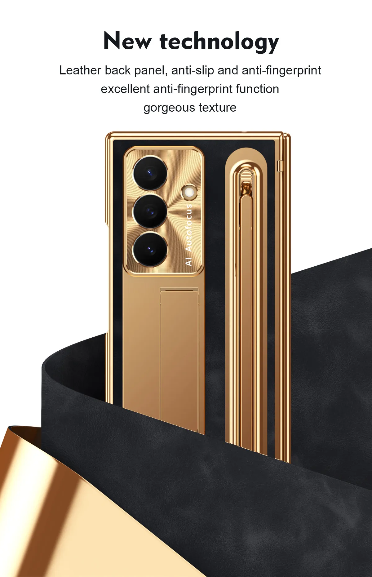Compatible with Samsung TriFold phone case, FOLD folding official pen slot case, integrated full-coverage drop-proof protective case.