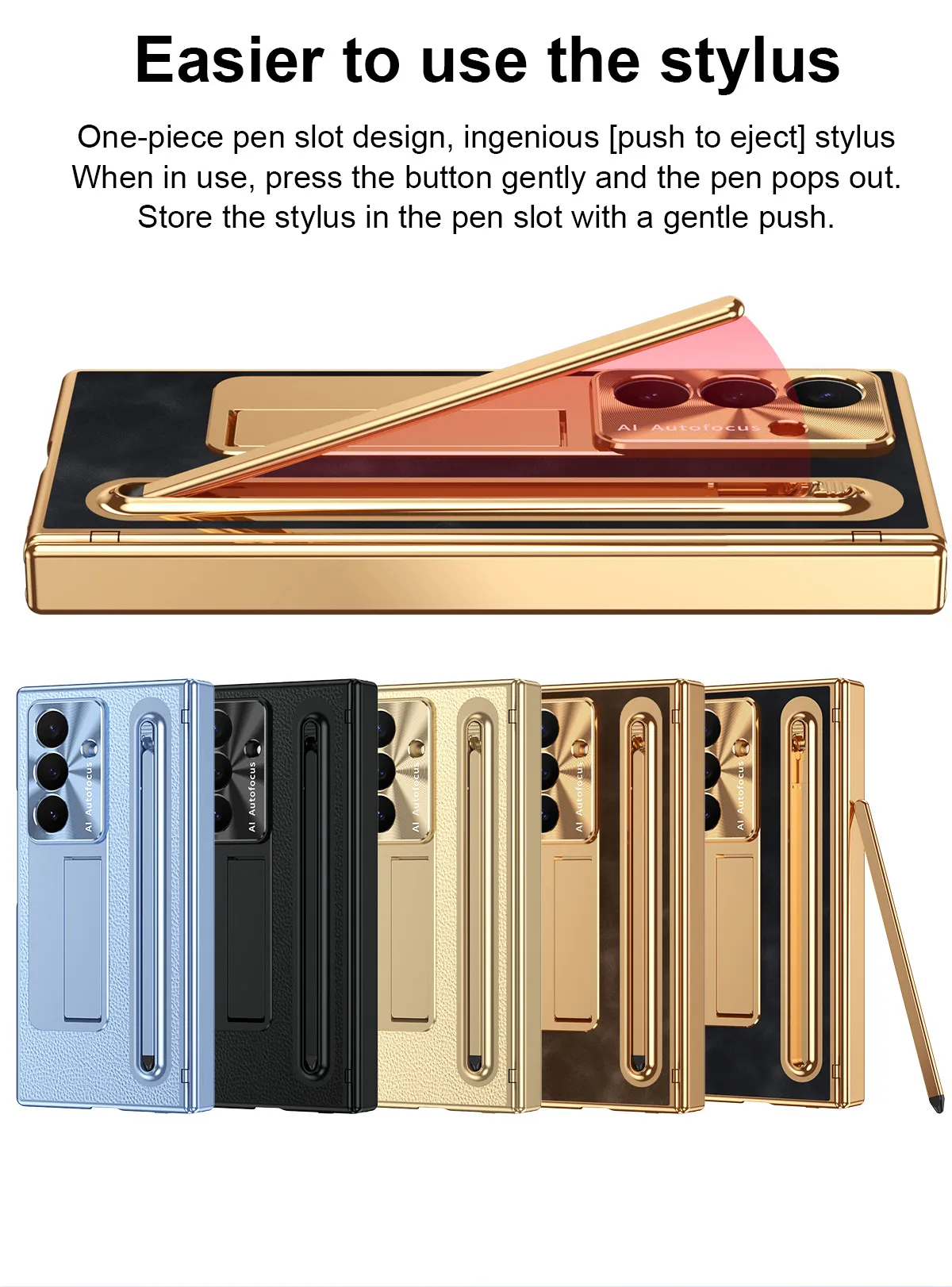 Compatible with Samsung TriFold phone case, FOLD folding official pen slot case, integrated full-coverage drop-proof protective case.