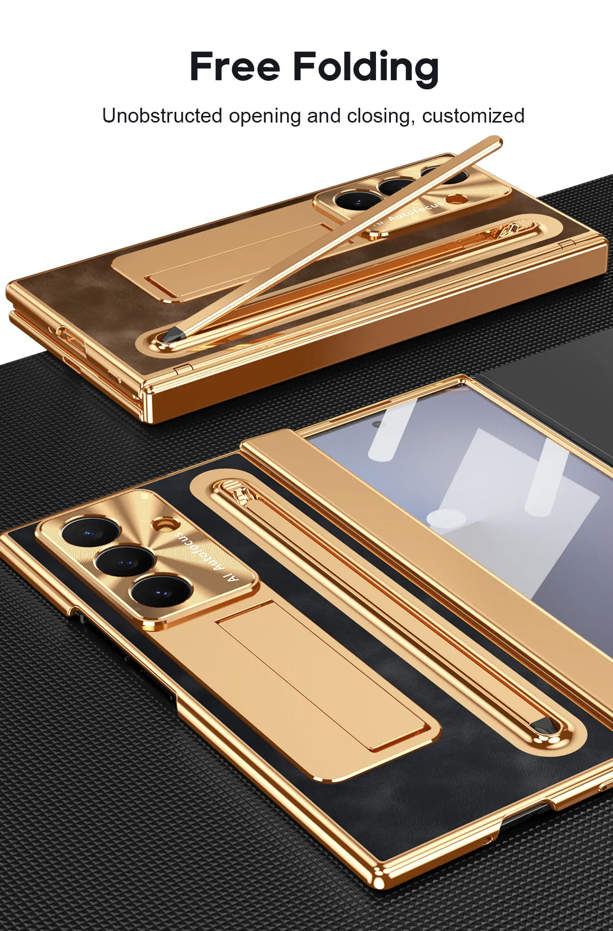 Compatible with Samsung TriFold phone case, FOLD folding official pen slot case, integrated full-coverage drop-proof protective case.