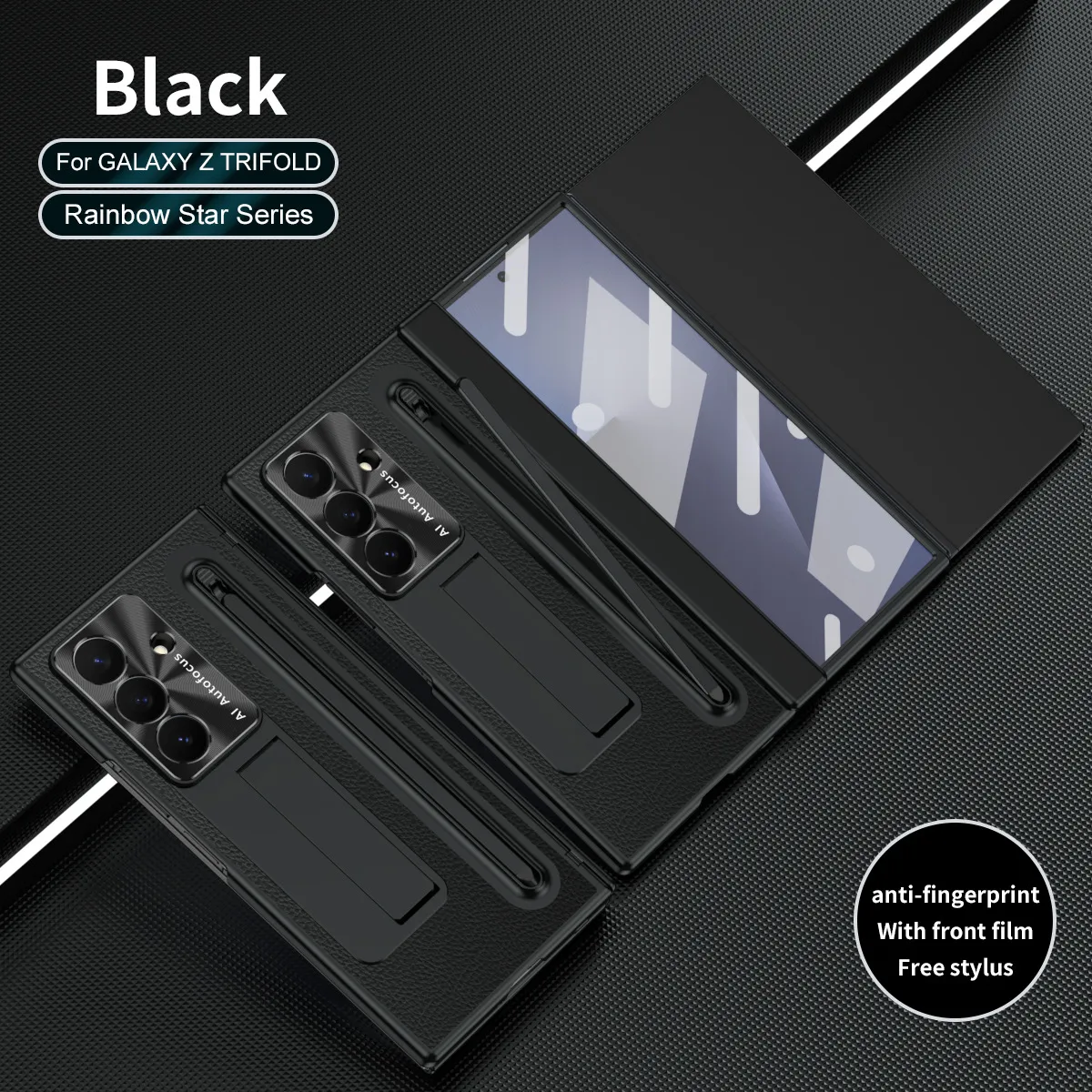 Compatible with Samsung TriFold phone case, FOLD folding official pen slot case, integrated full-coverage drop-proof protective case.