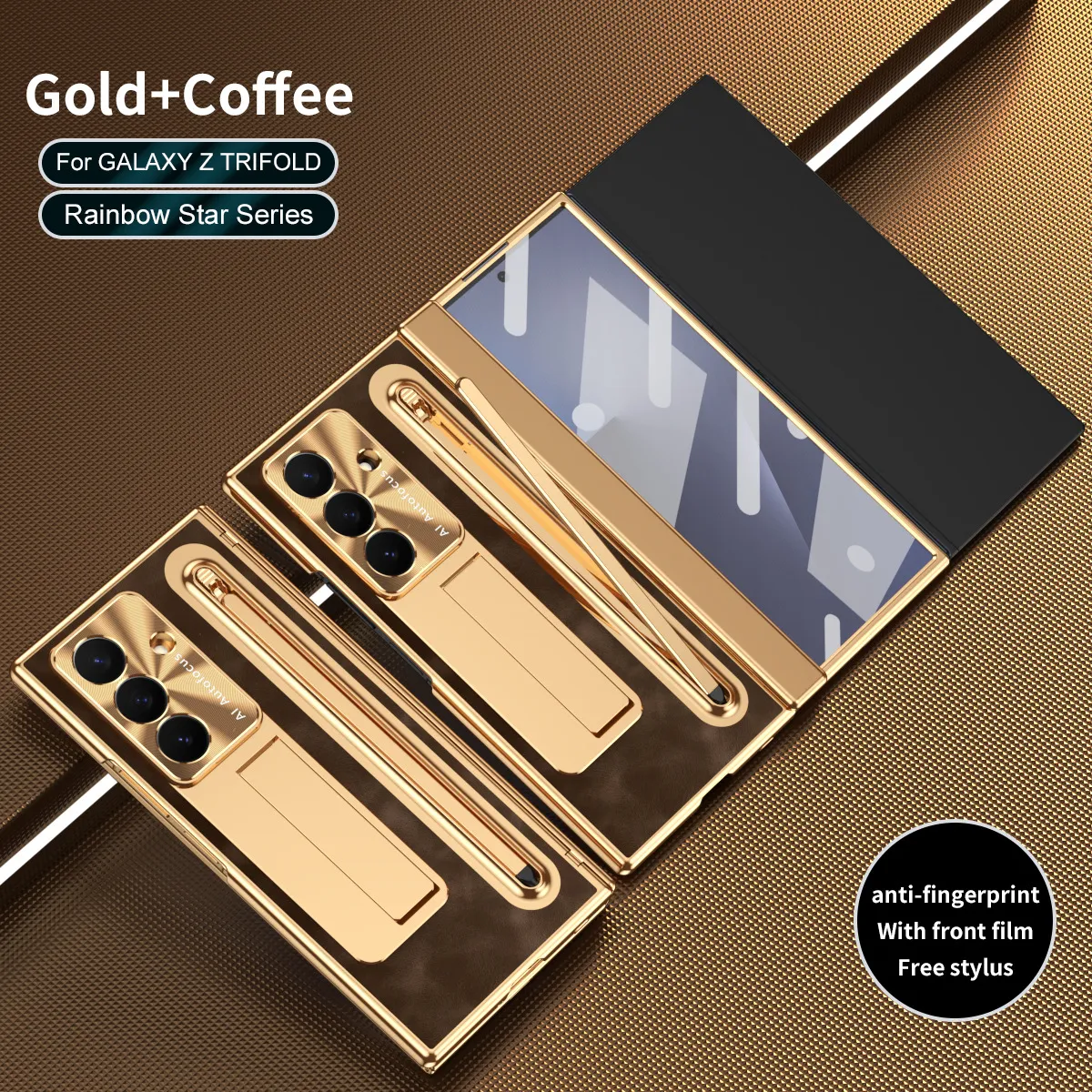 Compatible with Samsung TriFold phone case, FOLD folding official pen slot case, integrated full-coverage drop-proof protective case.