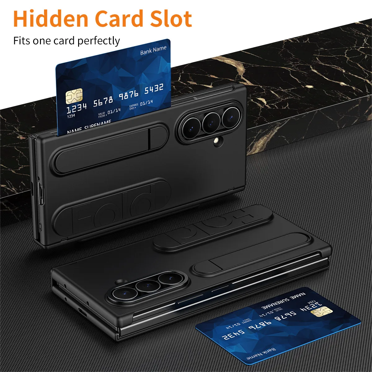 Compatible with Samsung TriFold phone case, FOLD folding official wristband, card slot, pen slot, and integrated protective case.