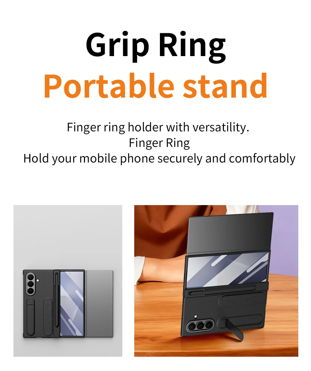 Compatible with Samsung TriFold phone case, FOLD folding official wristband, card slot, pen slot, and integrated protective case.