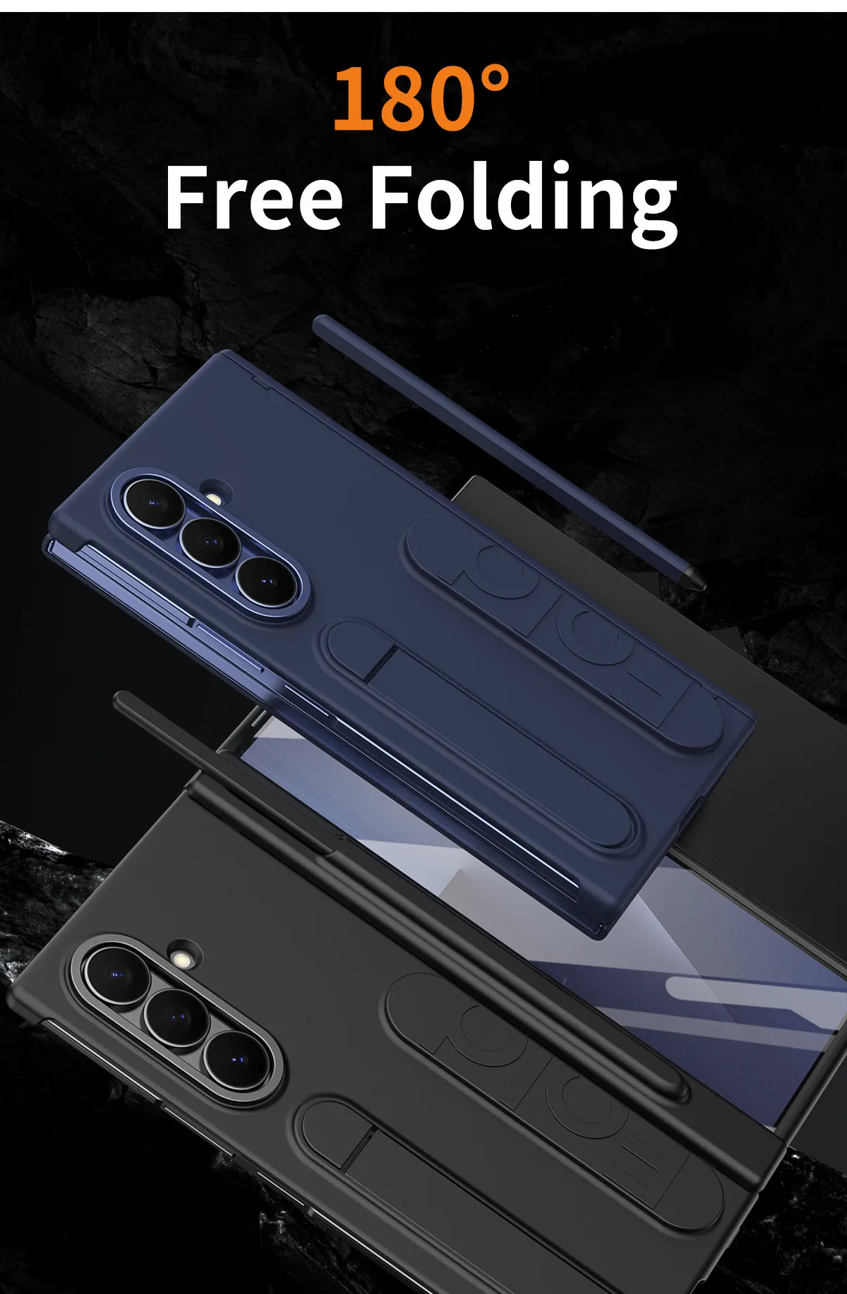 Compatible with Samsung TriFold phone case, FOLD folding official wristband, card slot, pen slot, and integrated protective case.