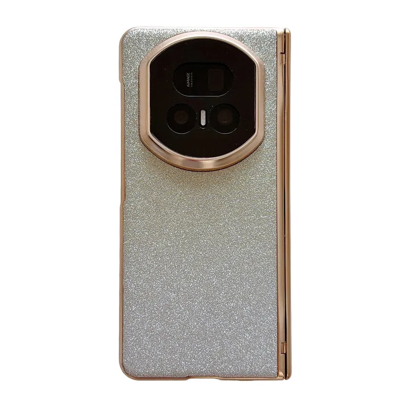 Honor MagicV5 Phone Case with Glitter Electroplating, Full Coverage Hinge, Drop-Proof Protection, Suitable for Leather Cases