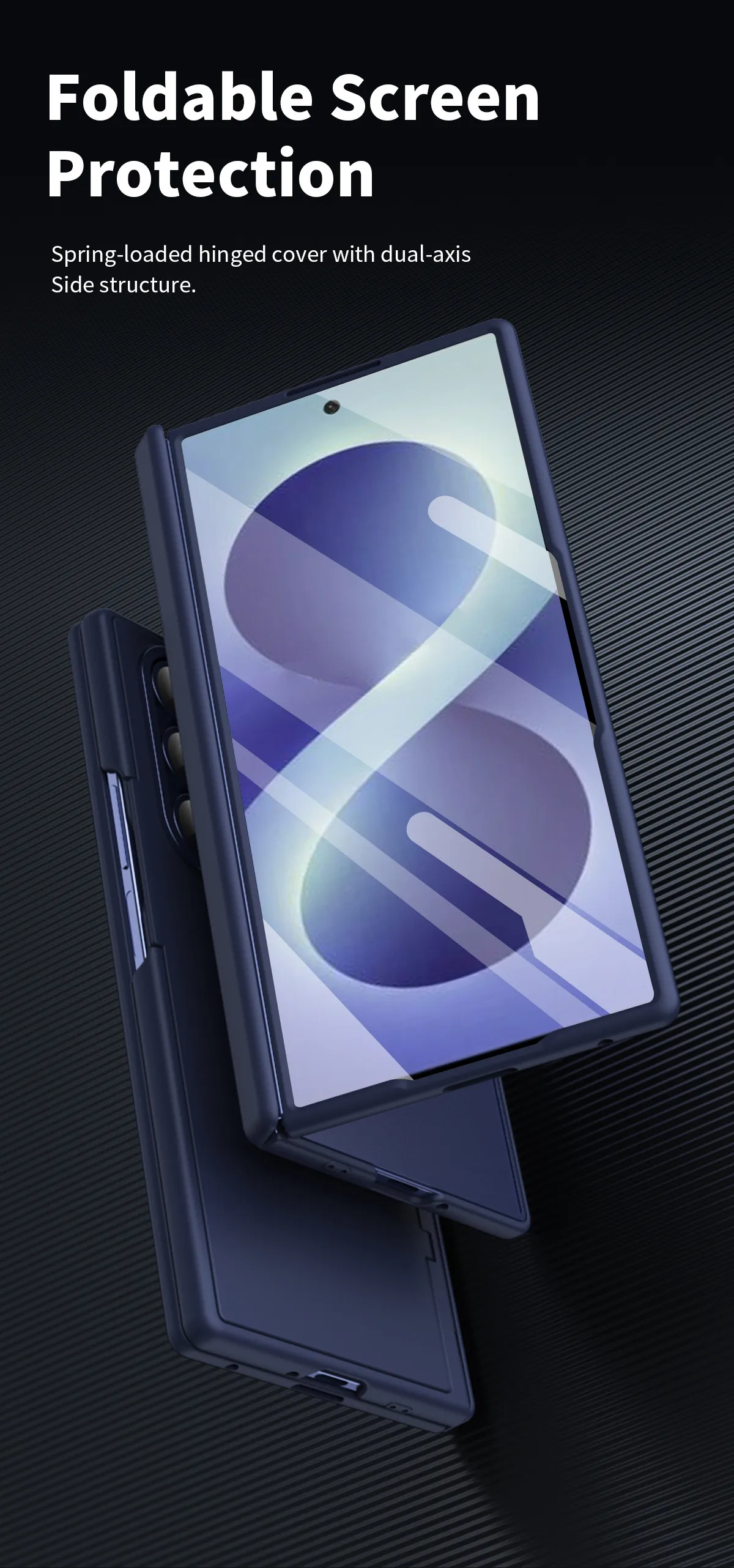 Compatible with Samsung Zfold8 Ultra phone case, FOLD8 folding stand, card slot type, integrated case and screen protector