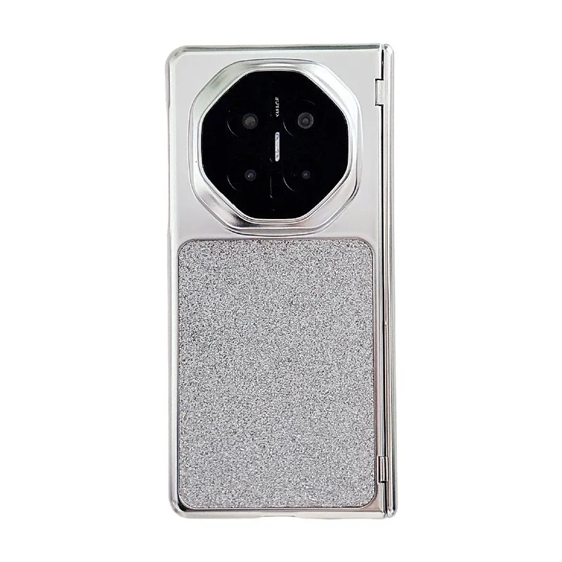 Compatible with Huawei MATEX7 and MateX6 foldable screen magnetic glitter electroplated leather drop-proof protective case