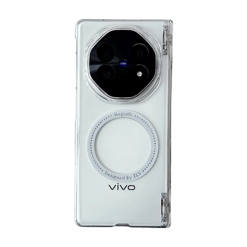 VIVO XFOLD6 phone case, xfold6 electroplated magnetic ring hinge case, integrated protective film, drop-proof case.
